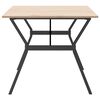 vidaXL Dining Table Natural wood and black