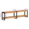 vidaXL TV Stand 63"x11.8"x15.7" Solid Wood Acacia