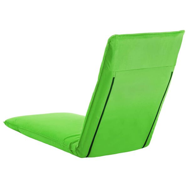 vidaXL Sunlounger Green Oxford Fabric Full Length Foldable Waterproof
