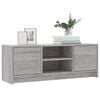 vidaXL TV Cabinet Grey Sonoma Engineered Wood 40.2x11.8x14.8 in