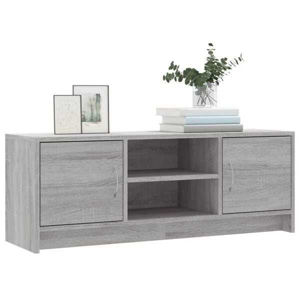 vidaXL TV Cabinet Grey Sonoma Engineered Wood 40.2x11.8x14.8 in
