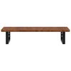 vidaXL Basin Shelf Wall Mounted Steel and Solid Wood Oak