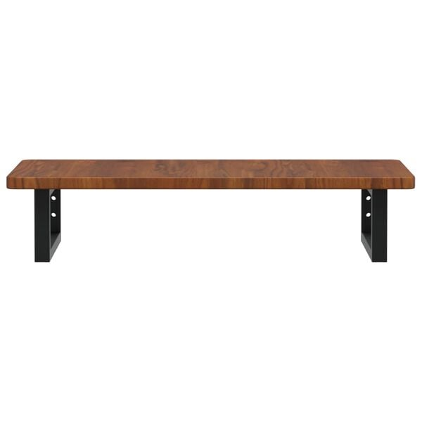 vidaXL Basin Shelf Wall Mounted Steel and Solid Wood Oak