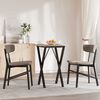 vidaXL Dining Table Leg Black Powder-coated steel Standard Durable