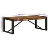 vidaXL Coffee Table Multicolor Solid reclaimed wood and powder-coated iron