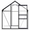 vidaXL Greenhouse Anthracite and Transparent Aluminum and Polycarbonate