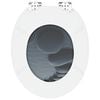 vidaXL WC Toilet Seats 2 pcs with Soft Close Lids MDF Stones Design (2x143928)