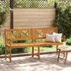 vidaXL Garden Bench Brown 180 x 56 x 90cm Solid Acacia wood
