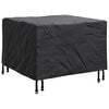 vidaXL Outdoor Furniture Cover Black 23.6" x 23.6" x 17.7" 210D fabric
