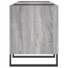 vidaXL Record Cabinet Grey sonoma Engineered wood, iron 47.6x15.0x18.9 in