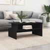 vidaXL Coffee Table Black Engineered wood 35.4 x 21.7 x 16.7 in