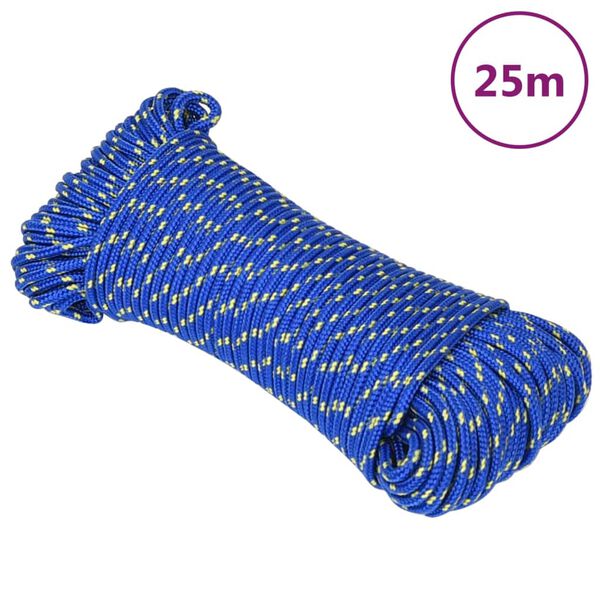 vidaXL Boat Rope Blue 0.16 " 82.0 ' Polypropylene