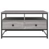 vidaXL Coffee Table Grey Sonoma Engineered wood, Metal Coffee Table