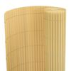 vidaXL Double-Sided Patio Fence 43.3x157.5" Yellow