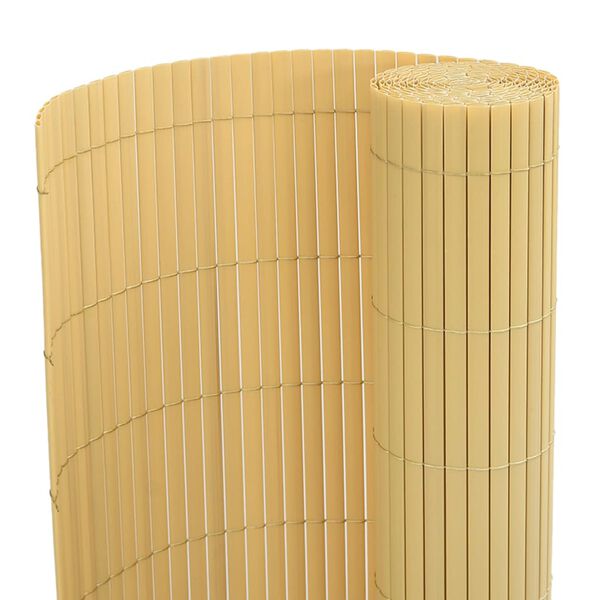 vidaXL Double-Sided Patio Fence 43.3x157.5" Yellow