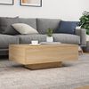 vidaXL Coffee Table Sonoma oak Engineered wood 33.5 x 21.7 x 12.2 in