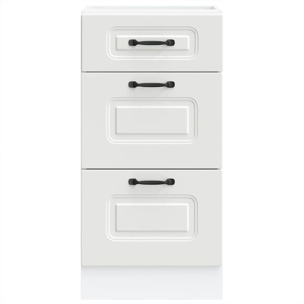 vidaXL Kitchen Base Cabinet White Engineered wood Compact