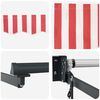 vidaXL Retractable Awning Red 157.48" x 118.11" Polyester