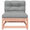 vidaXL Patio Sofa Armless with Cushions and Footstools