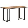 vidaXL Dining Table Rough Mango Wood Rough mango wood and powder-coated iron