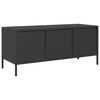 vidaXL TV Cabinet Black Cold-rolled steel 39.8 x 15.4 x 17.1 in