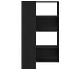 vidaXL Book Cabinet 2 pcs Black Oak 85 x 85 x 140 cm