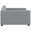 vidaXL Day Bed Light Gray Fabric (100% polyester), metal, solid wood Twin