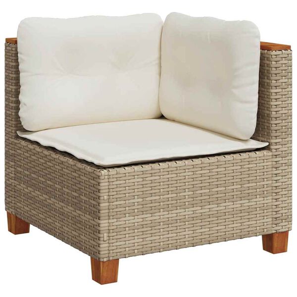 vidaXL Garden Sofa Set Beige, Cream