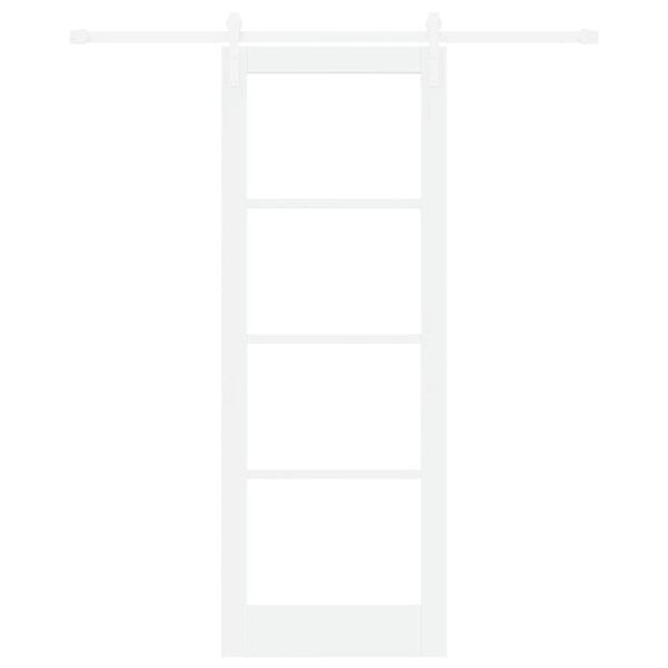 vidaXL Sliding Door ORKDAL White 30.71 x 83.07 in