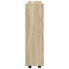 vidaXL Narrow Storage Trolley 3 Tier Sonoma Oak Engineered Wood