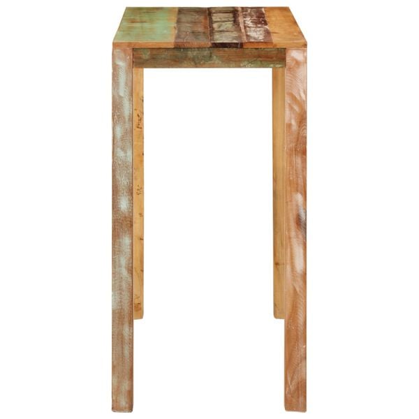 vidaXL Bar Table Multicolor Solid reclaimed wood Medium Durable