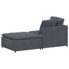 vidaXL Modular Sofa Dark Grey Velvet (100% polyester) Oversized Modular