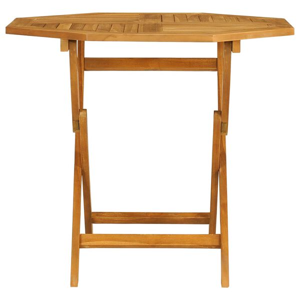 vidaXL Garden Dining Set Warm Teak Brown Teak wood 33.5 x 33.5 x 29.9 in