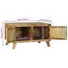 vidaXL Coffee Table Brown 80 x 54 x 45 cm Solid rough mango wood