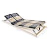 vidaXL Bed Base Natural wood Beech wood frame, Birch slats 35.4x79.0 in