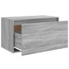 vidaXL Hall Bench Gray Sonoma Engineered Wood Medium Entryway Bench