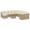 vidaXL Garden Sofa Set Beige