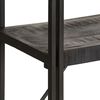vidaXL Bookcase Black Solid mango wood, Powder-coated steel