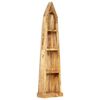 vidaXL Bookshelf Natural Wood Solid Mango Wood Medium Durable