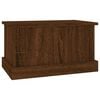 vidaXL Storage Box Brown Oak Engineered Wood Compact Storage Box