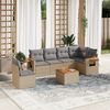vidaXL Garden Sofa Set Beige