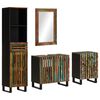 vidaXL Bathroom Furniture Set Natural Wood