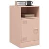 vidaXL Bedside Cabinet Pink Cold-rolled steel Small Bedside Cabinet