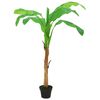 vidaXL Artificial Banana Tree Green Solid wood, plastic Large