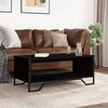vidaXL Coffee Table Black Engineered wood 39.4 in x 20.1 in x 15.7 in