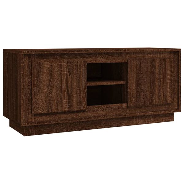 vidaXL TV Cabinet Brown Oak Engineered Wood Medium TV Cabinet