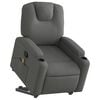 vidaXL Stand up Massage Recliner Chair Dark Gray Fabric