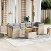 vidaXL Garden Sofa Set Beige