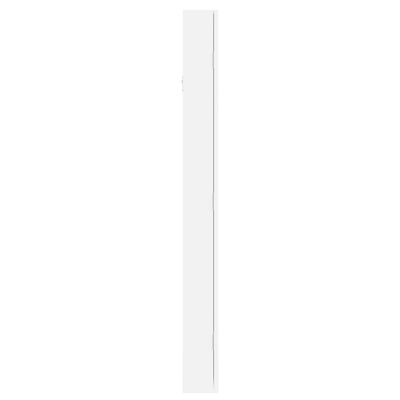 vidaXL Mirror Jewelry Cabinet Wall Mounted White 14.8"x3.9"x41.7"