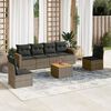 vidaXL Garden Sofa Set Grey, Dark Grey